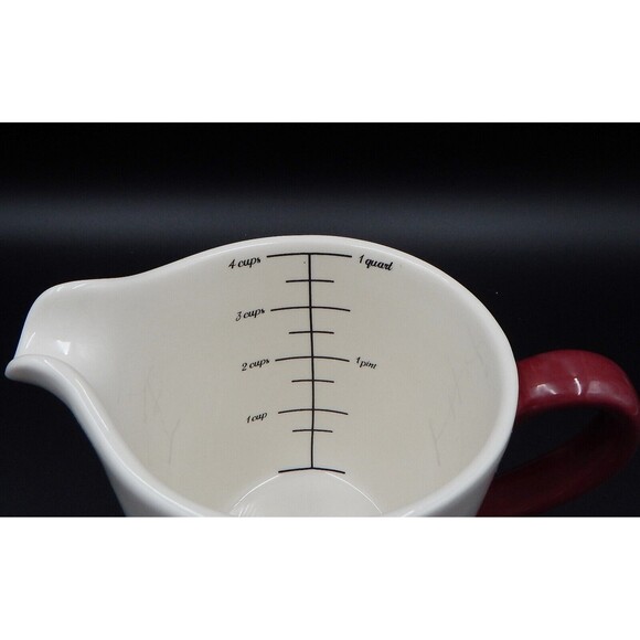 Pioneer Woman Timeless Floral 4 Cup Ceramic Measuring Cup Love Beyond Measure - Picture 6 of 9